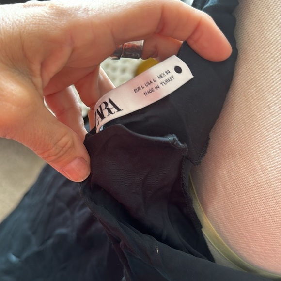 Zara Women's Emerald Green Cowl Neck Slip Midi Dress Sleeveless Size large - Picture 10 of 12